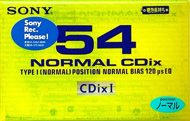 Compact Cassette: Sony  - CDix I 54