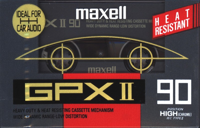 Compact Cassette Maxell GPX 90 Type II Chrome 1992 Europe