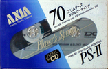 Compact Cassette AXIA PS-II / PS-2 70 "PS-2 B 70" Type II Chrome 1991 Japan