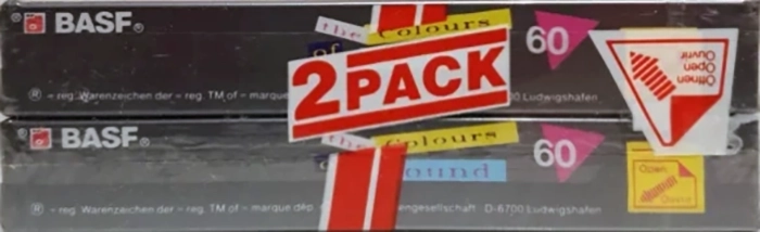 2 pack BASF The Colours Of Sound 60 Type I Normal 1989 Europe