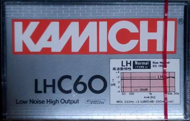 Compact Cassette Kamichi LH 60 Type I Normal Japan