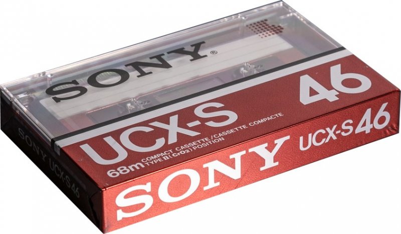 Compact Cassette Sony UCX-S 46 Type II Chrome 1983 North America