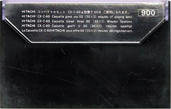 Compact Cassette Hitachi CX 60 Type II Chrome 1972 Worldwide