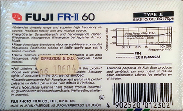 3 pack Fuji FR-II 60 Type II Chrome 1985 Europe