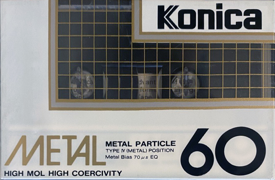 Compact Cassette Konica Metal 60 Type IV Metal 1985 USA