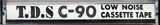 Compact Cassette TDS 90 Type I Normal 1976 Japan