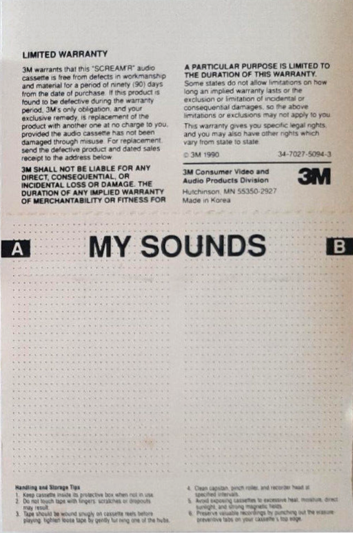 Compact Cassette Scotch Scream`R 90 Type I Normal 1990 North America