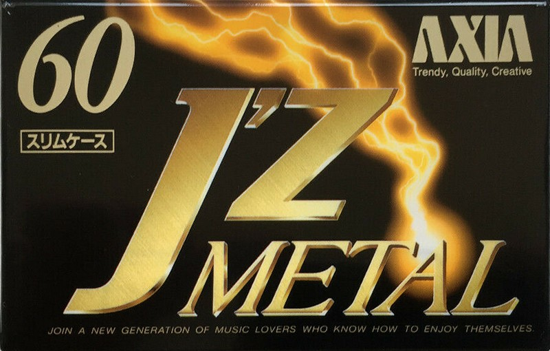 Compact Cassette AXIA J`z Metal 60 "JZMB 60" Type IV Metal 1993 Japan