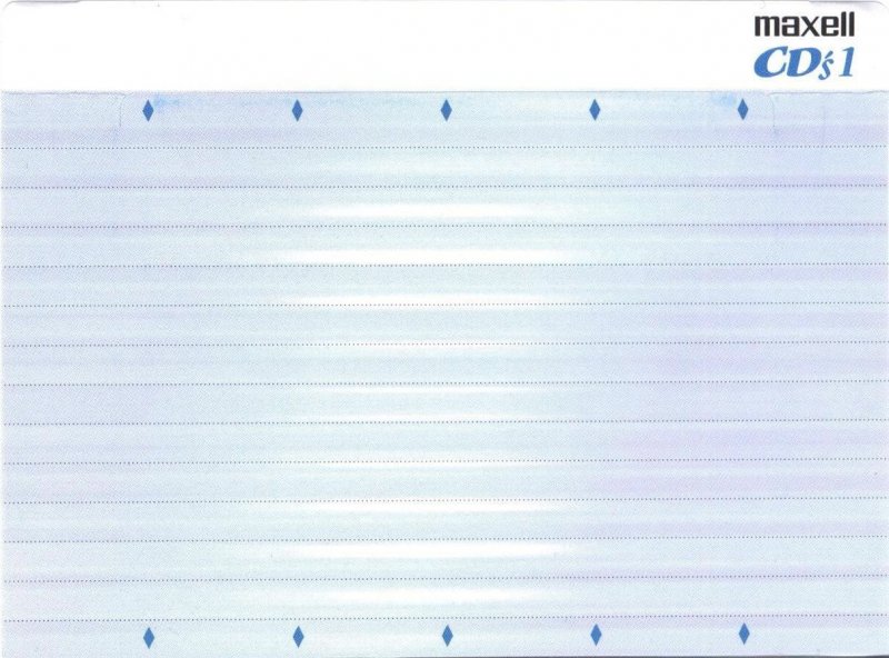 Compact Cassette Maxell CD`s I / CD`s 1 120 "CDS1-120M" Type I Normal 1999 Japan