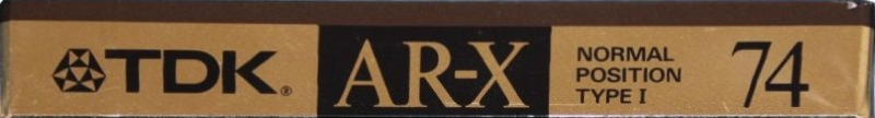 Compact Cassette TDK AR-X 74 "AR-X74M" Type I Normal 1990 Japan