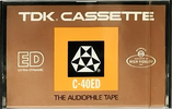 Compact Cassette TDK ED 40 "C-40ED" Type I Normal 1972 USA