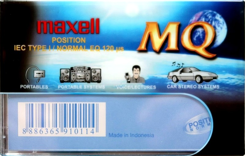 Compact Cassette Maxell MQ 60 Type I Normal 2002 Worldwide