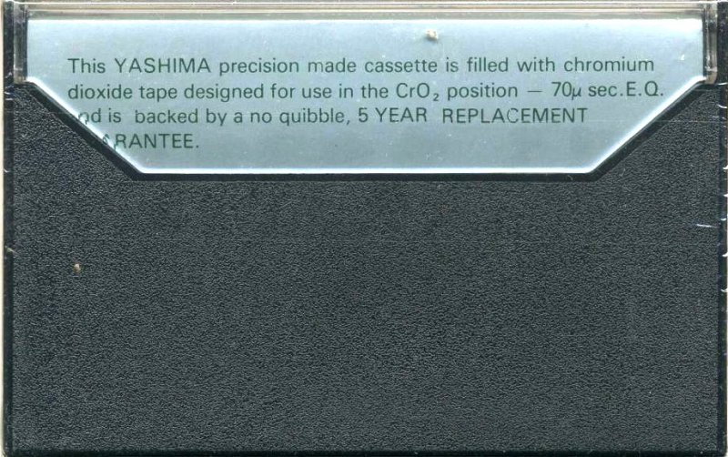 Compact Cassette Yashima UCD 90 Type II Chrome 1979 UK