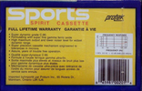 Compact Cassette Protek Sports SCX 90 Type I Normal Canada