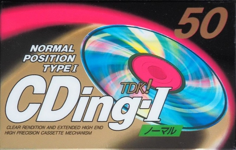 Compact Cassette TDK CDing 1 50 "CD1-50F" Type I Normal 1994 Japan