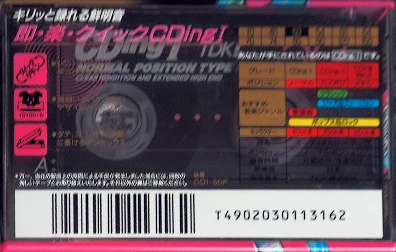 Compact Cassette: TDK  - CDing 1 50