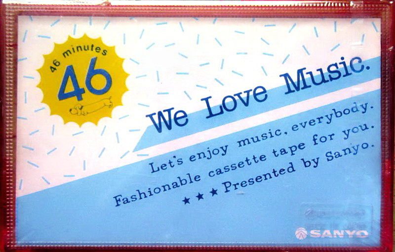 Compact Cassette Sanyo We Love Music 46 "Pink" Type I Normal 1986 Japan