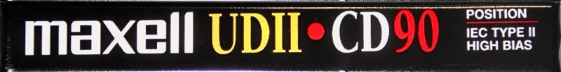 Compact Cassette Maxell UDII-CD 90 Type II Chrome 2002 North America