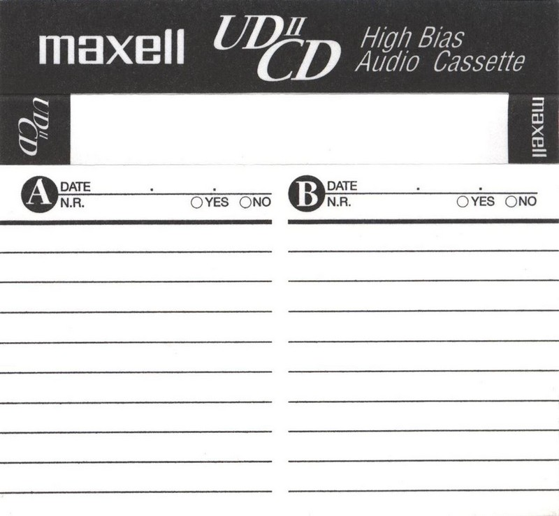 Compact Cassette Maxell UDII-CD 90 Type II Chrome 2002 North America