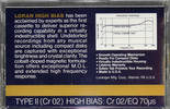 Compact Cassette Loran 90 Type II Chrome 1985 USA