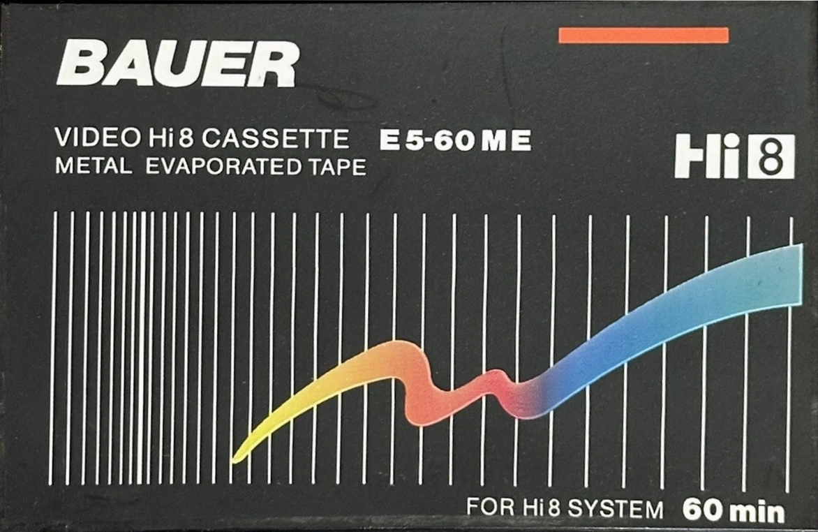 Video8, Hi8, Digital8 Bauer 60 "Hi8 E5-60 ME" Type IV Metal Europe
