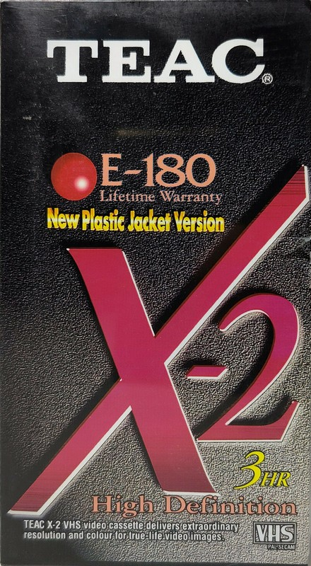 VHS, Video Home System Teac X-2 180 Type I Normal Europe