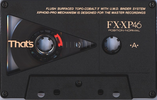Compact Cassette Thats FX-XP 46 Type I Normal 1991 Japan