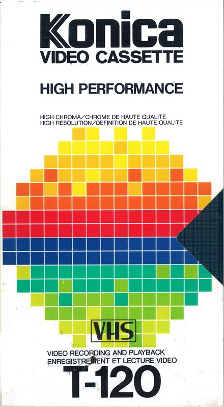 VHS, Video Home System Konica 120 Type I Normal 1985 North America