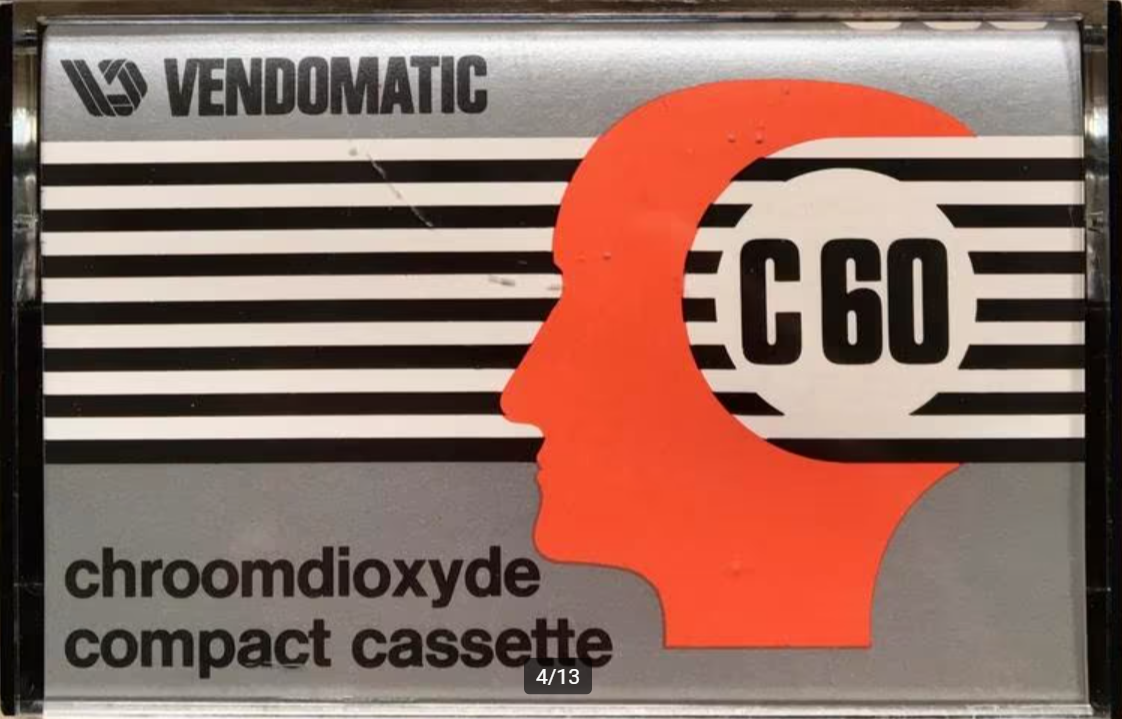 Compact Cassette Vendomatic 60 Type II Chrome 1978 Netherlands