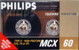 Compact Cassette Philips MCX Master 60 Type II Chrome 1988 Europe
