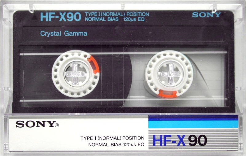 Compact Cassette Sony HF-X 90 Type I Normal 1986 Japan