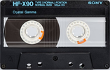 Compact Cassette Sony HF-X 90 Type I Normal 1986 Japan