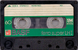 Compact Cassette BASF Ferro Super LH I 60 Type I Normal 1979 Europe