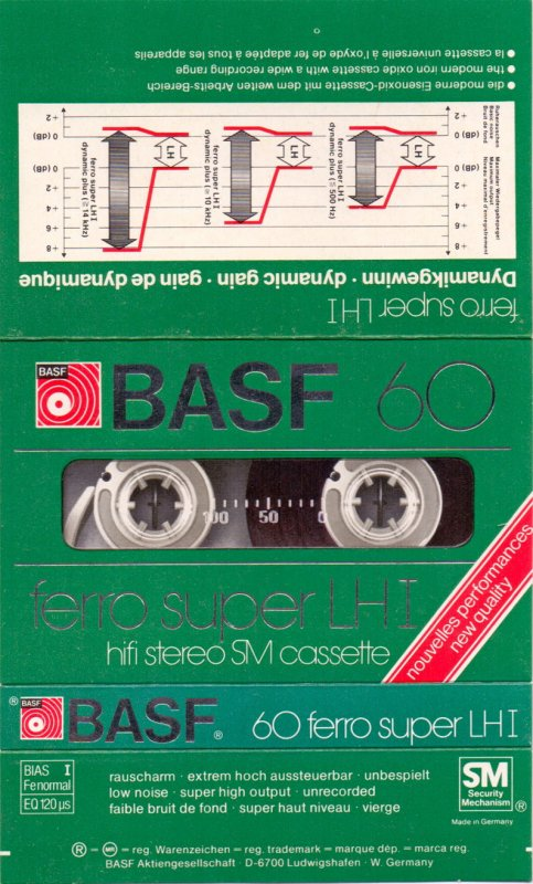 Compact Cassette: BASF  - Ferro Super LH I 60