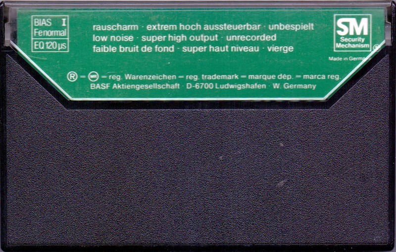 Compact Cassette BASF Ferro Super LH I 60 Type I Normal 1979 Europe