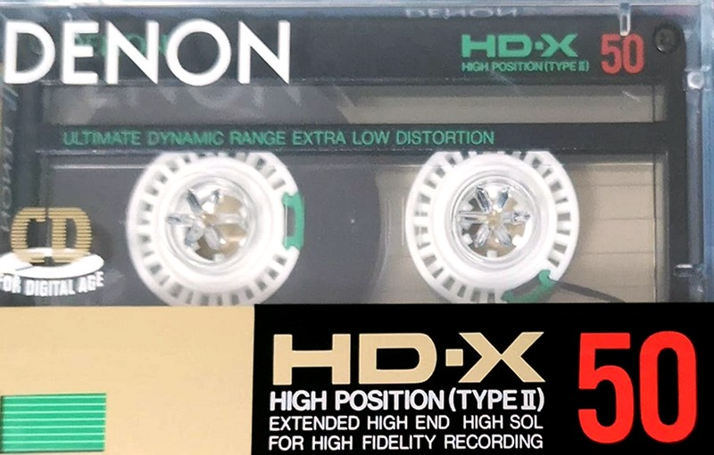 Compact Cassette Denon HD-X 50 Type II Chrome 1987 Japan