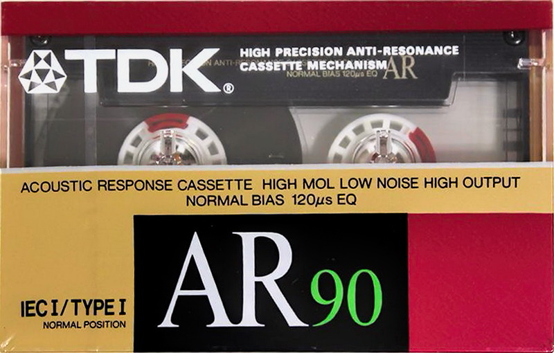 Compact Cassette TDK AR 90 "AR-90N" Type I Normal 1988 Australia, Europe