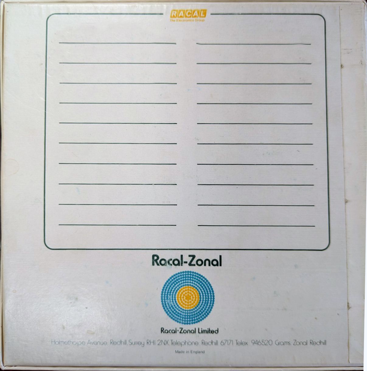 Reels Racal Racal-Zonal Type I Normal Europe