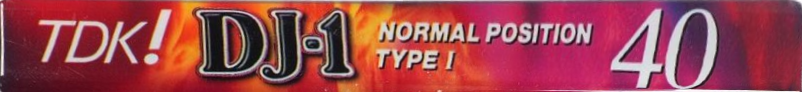 Compact Cassette TDK DJ1 Disc Jack 40 "DJ1-40N" Type I Normal 1996 Japan