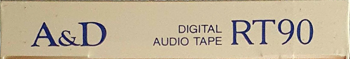 Digital Audio Tape A&D 90 "RT" Type IV Metal 1989 Japan