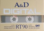 Digital Audio Tape A&D 90 "RT" Type IV Metal 1989 Japan