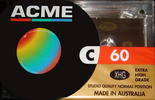 Compact Cassette Acme 60 "XHG" Type I Normal Australia