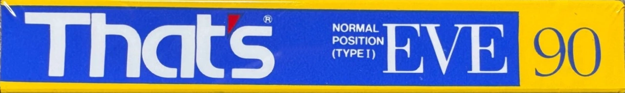 Compact Cassette Thats EVE 90 Type I Normal 1987 Japan
