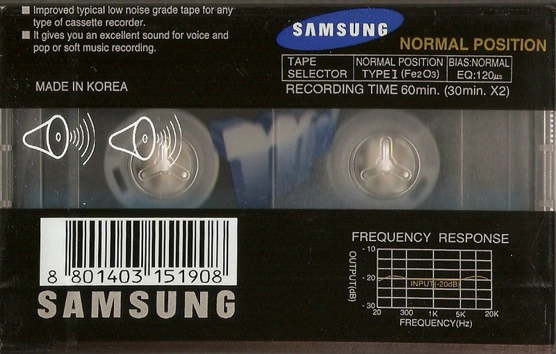 Compact Cassette: Unknown Samsung - Md 60