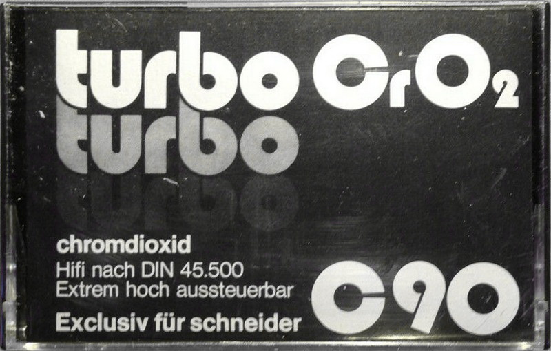 Compact Cassette Schneider Turbo 90 Type II Chrome 1981 Germany