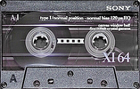 Compact Cassette Sony XI 64 "C-64X1A" Type I Normal 1993 Japan