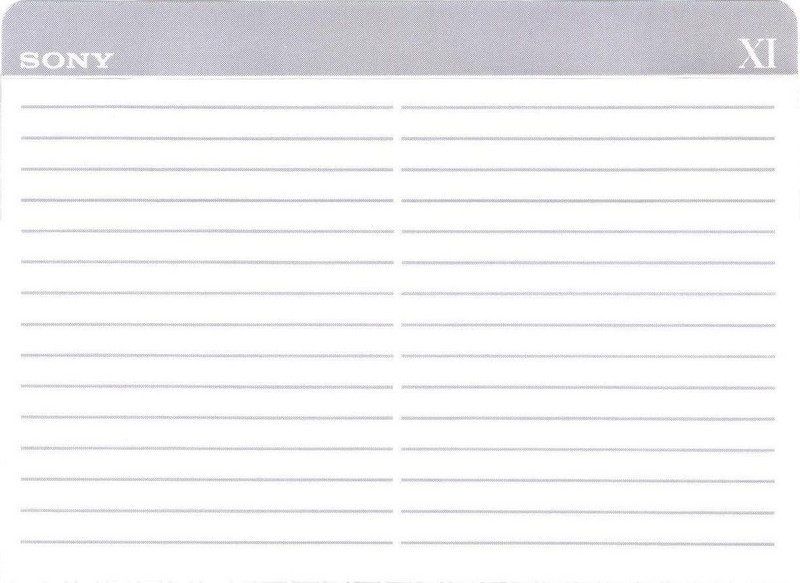 Compact Cassette Sony XI 64 "C-64X1A" Type I Normal 1993 Japan