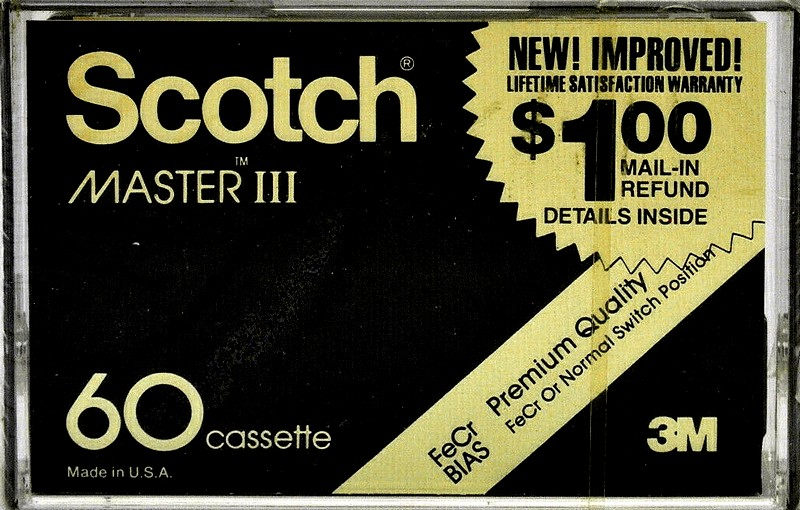 Compact Cassette: 3M Scotch - Master III 60