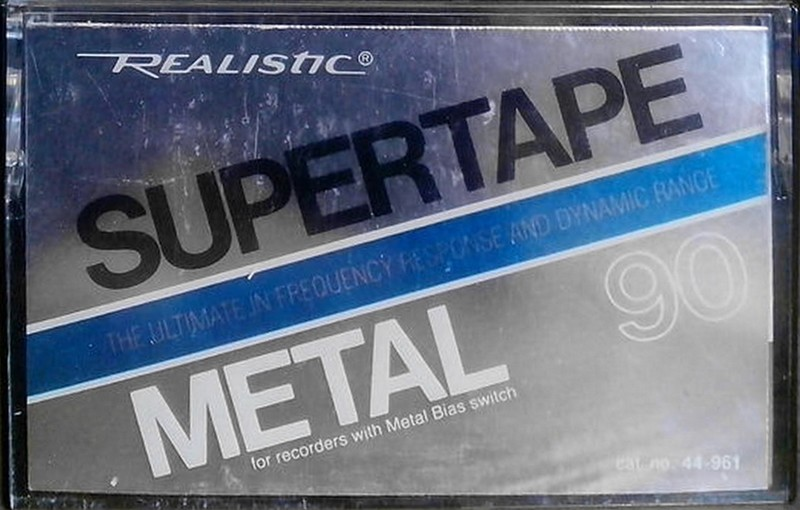 Compact Cassette Realistic Metal 90 "44-961" Type IV Metal 1978 USA