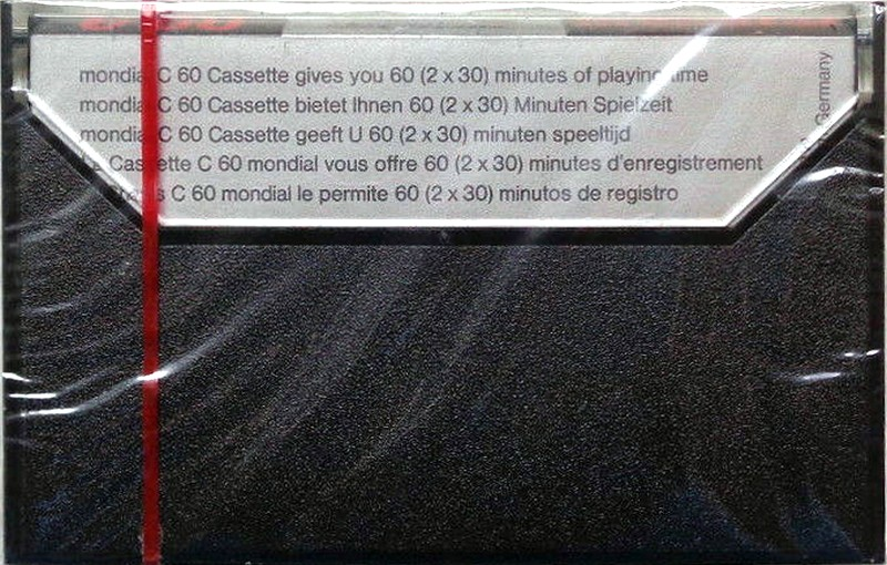 Compact Cassette Mondial 60 Type II Chrome Europe